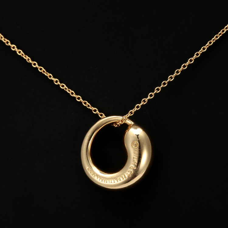 tiffany & co.(蒂芙尼) elsa peretti eternal circle系列18k黄金项链