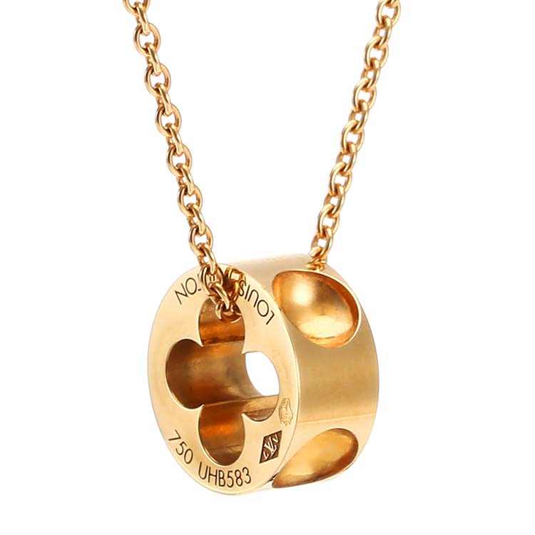 louis vuitton(路易威登) #18k黄金logo项链