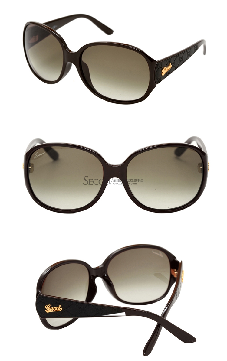 【GUCCI古驰 眼镜】GUCCI/古驰太阳镜 GG3623/K/S COKHA 深咖色墨镜 女士时尚街拍明星款太阳眼镜【正品 价格 图片