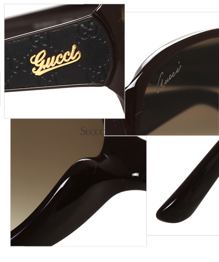 【GUCCI古驰 眼镜】GUCCI/古驰太阳镜 GG3623/K/S COKHA 深咖色墨镜 女士时尚街拍明星款太阳眼镜【正品 价格 图片