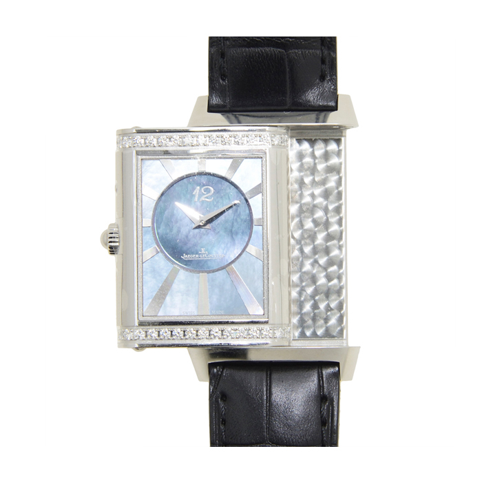 jaeger-lecoultre/积家 翻转系列 银色表盘 机械女表 q3308421