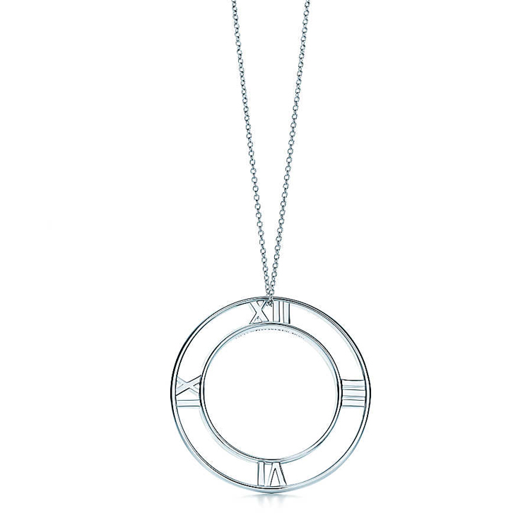 tiffany & co./蒂芙尼 atlas 大号圆形吊坠项链