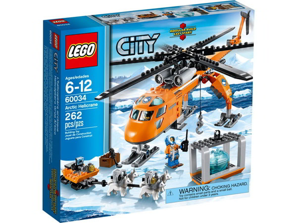 lego 乐高 city 城市系列 北极起重直升机 60034