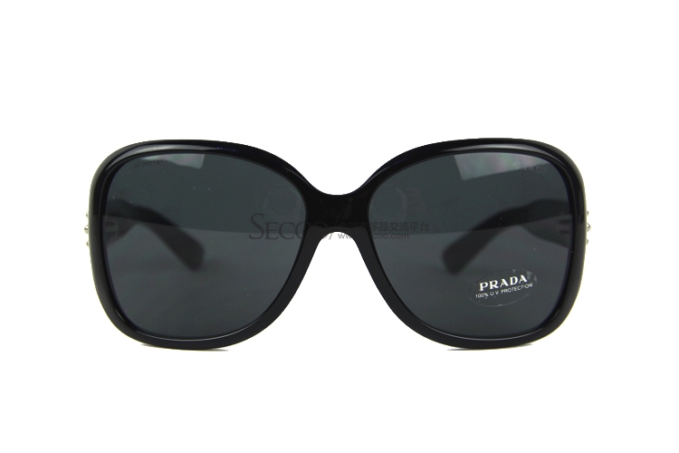 <em>Prada</em> <em>普拉达</em> 黑色镜框<em>女士</em>黑超<em>墨镜</em> <em>太阳镜</em> S