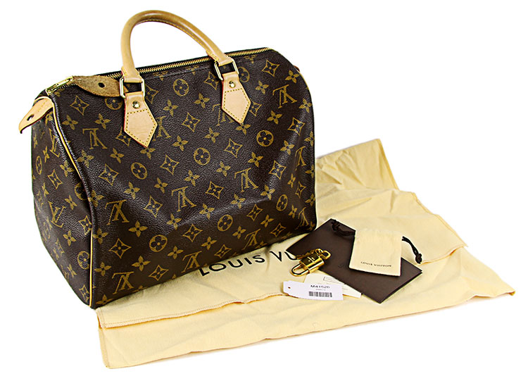 louis vuitton 路易威登帆布老花色speedy30女士手提包 m41526