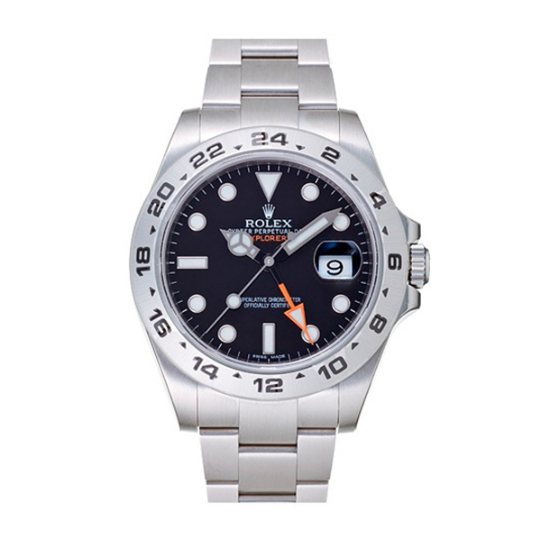 rolex劳力士新探险家黑面精钢男士机械腕表 216570黑盘【正品 价格