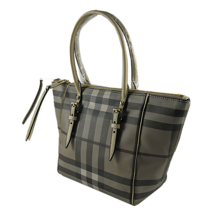 burberry博柏利 女款经典骑士格纹新款时尚手提包