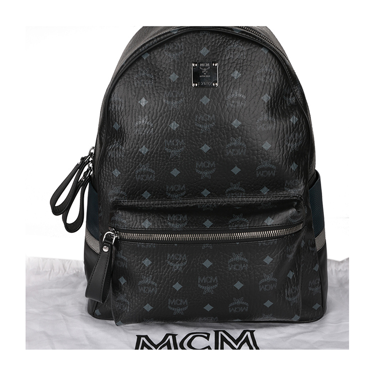 mcm/mcm男女通用款黑色中号双肩包/背包 mmk4avu01