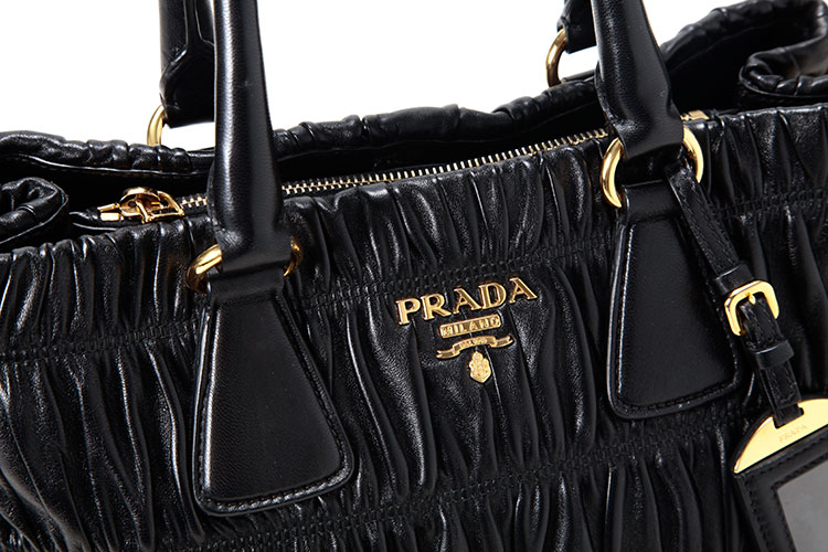 prada/普拉达黑色羊皮女士经典高菲手提包bn1789网购,_在线买prada