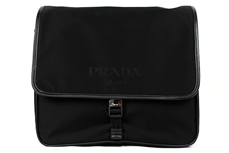 prada/普拉达黑色尼龙布男士单肩斜挎包 v166哪款好|prada/普拉达