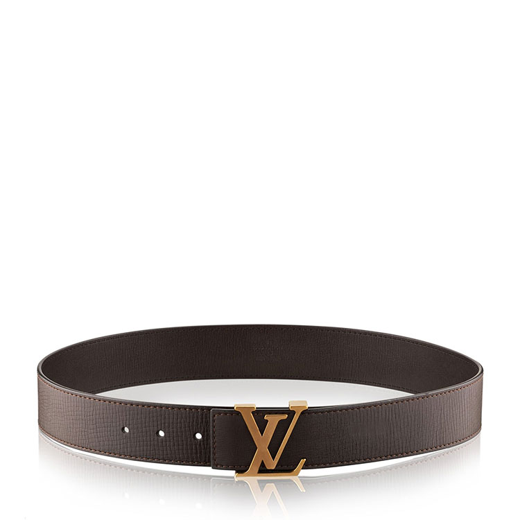 louis vuitton/路易威登 褐色天然纹理utah皮革男式针扣腰带 m6902v