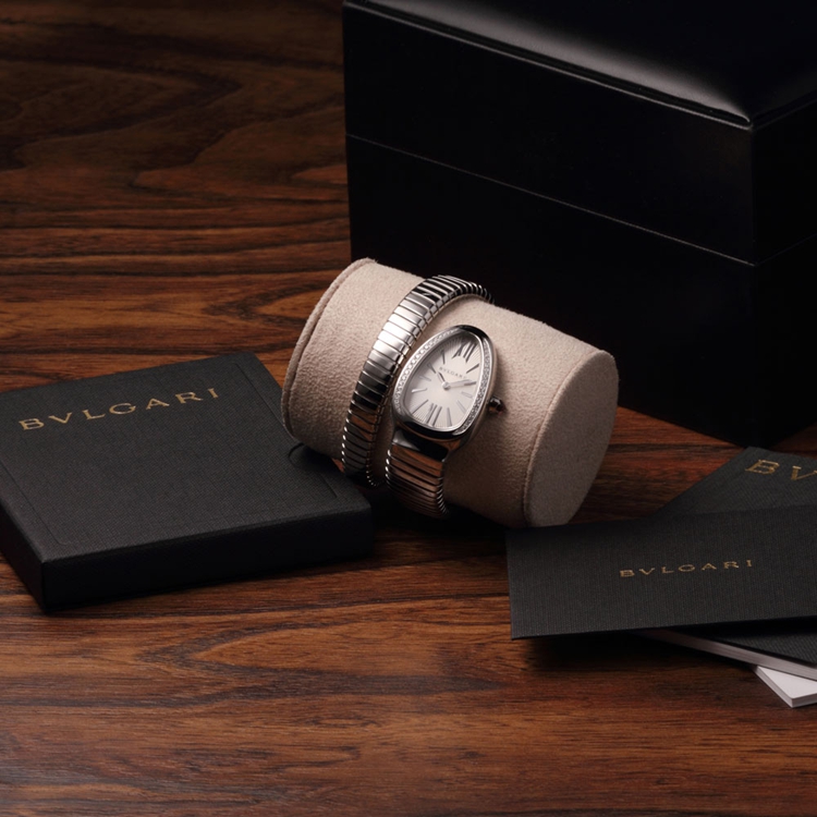bvlgari/宝格丽serpenti系列女式石英腕表sp35c6sds.1t
