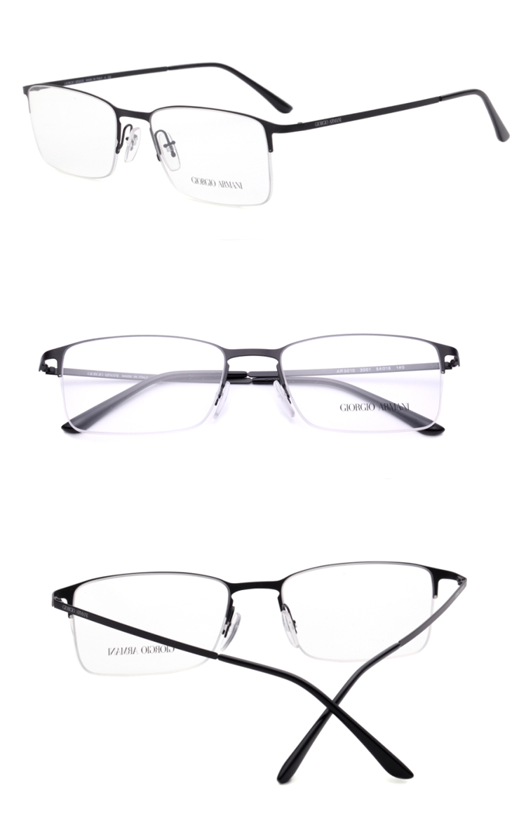 giorgio armani/乔治阿玛尼光学镜眼镜框 ar5010男士半框近视镜眼镜架