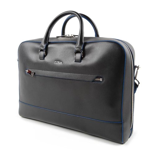 【包邮包税】furla/芙拉 男士 牛皮 logo点缀 拉链装饰 手提包 sp