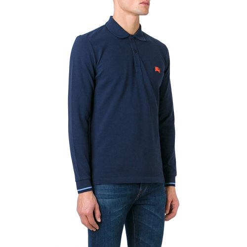 burberry/博柏利 男士 纯棉 经典logo绣花长袖t恤 ve