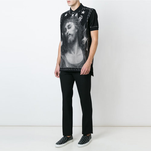 givenchy/纪梵希 男士 纯棉 耶稣头像印花 短袖t恤 al
