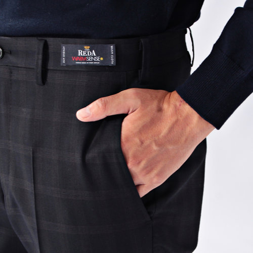 男士裤子】takeo kikuchi/菊池武夫 2015aw 男士毛料阴影格子正装裤