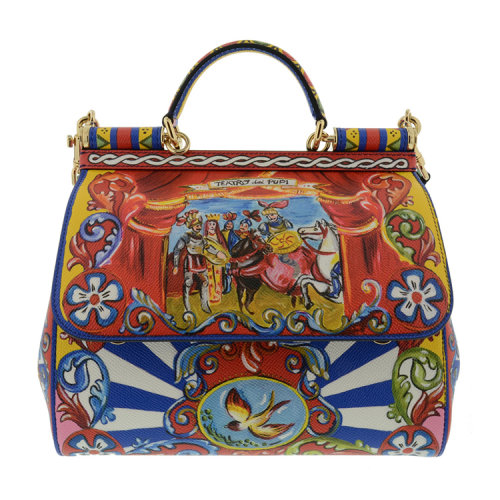 dolce&gabbana/杜嘉班纳 女士丰富图案真皮单肩包 br
