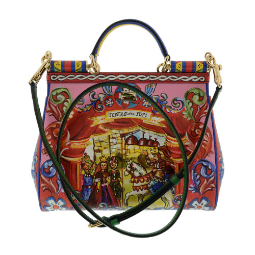 dolce&gabbana/杜嘉班纳 女士丰富图案真皮单肩包 br