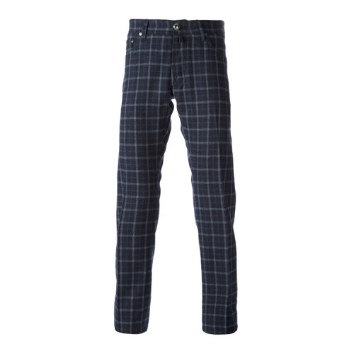 jacob cohen/jacob cohen 男士 羊毛 格子条纹 裤子 al