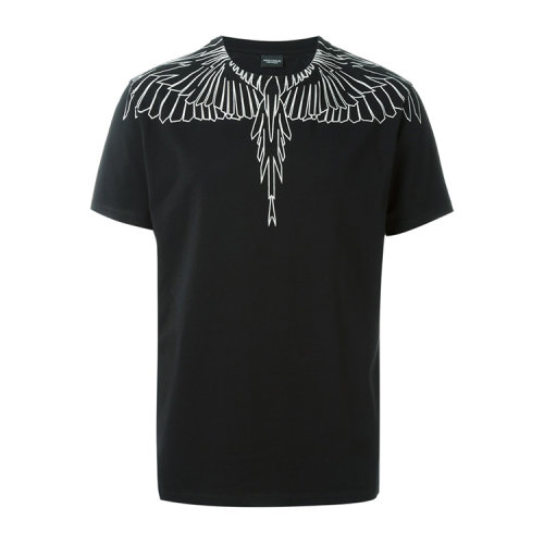 marcelo burlon/marcelo burlon 男士 纯棉 羽毛印花 短袖t恤 al