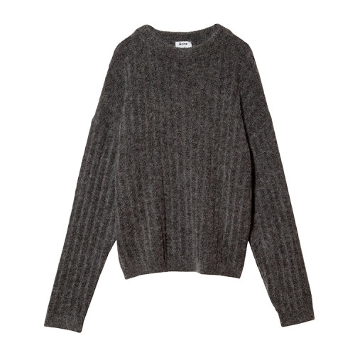 acne studios 马海毛混纺长袖超大号女士毛衣swan1914_m.gry_s