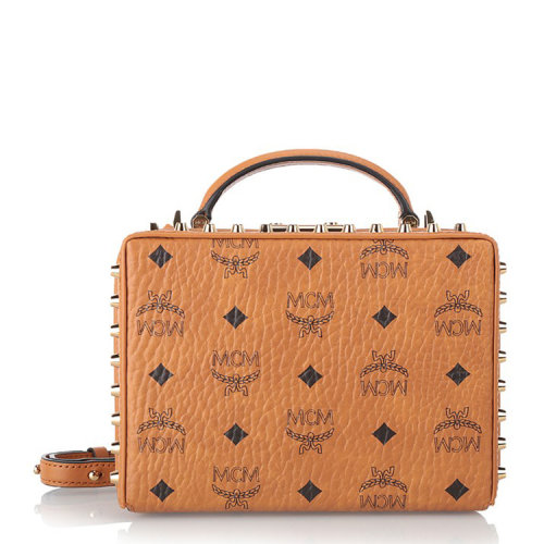 mcm/mcm 女士 小牛皮 经典logo印花 单肩包 al