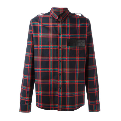 givenchy/纪梵希 男士 纯棉 格子条纹 衬衫 al