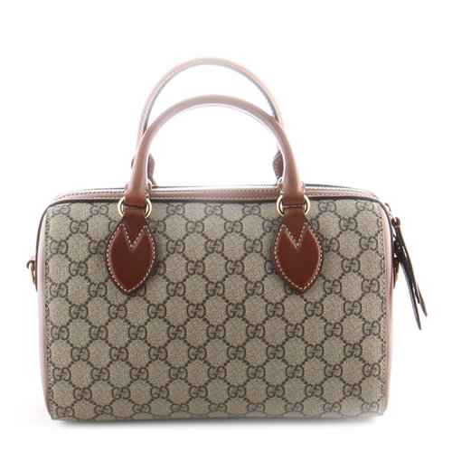 gucci/古驰 女士 真皮 logo印花 手提包 os