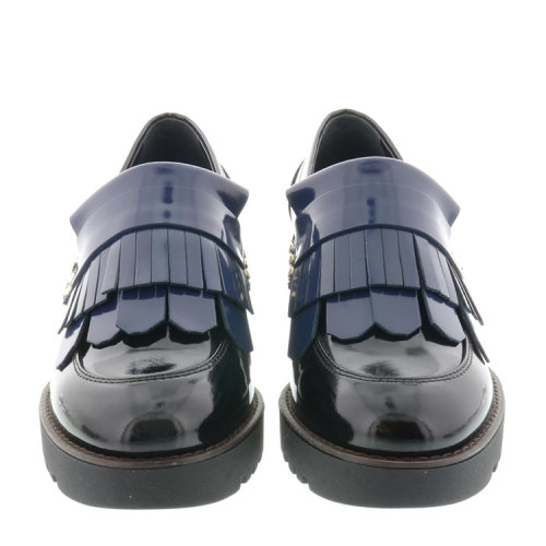 hogan/霍根 女士正面流苏装饰亮面真皮低/中跟鞋 br