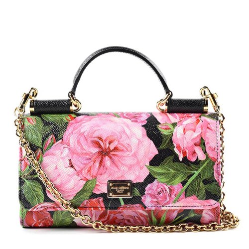 【包邮包税】dolce&gabbana/杜嘉班纳 女士 小牛皮 logo点缀 单肩包