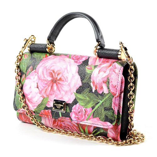 【包邮包税】dolce&gabbana/杜嘉班纳 女士 小牛皮 logo点缀 单肩包