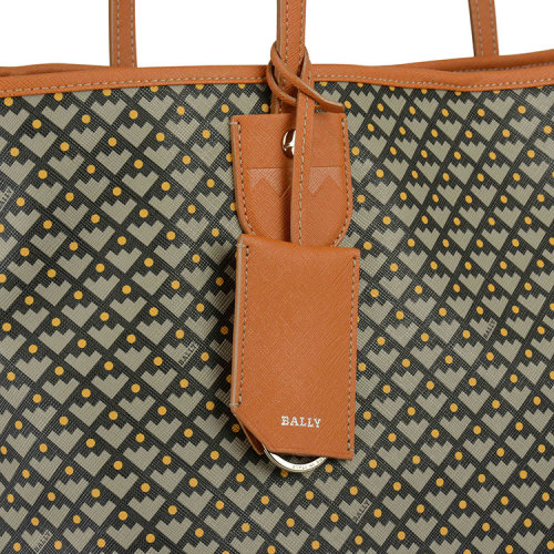 bally/巴利 女士 牛皮 logo点缀 网格条纹装饰 单肩包 br