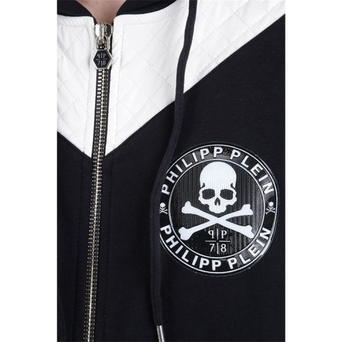 philipp plein/菲利普·普兰 男士 纯棉 骷髅徽章印花 夹克 br