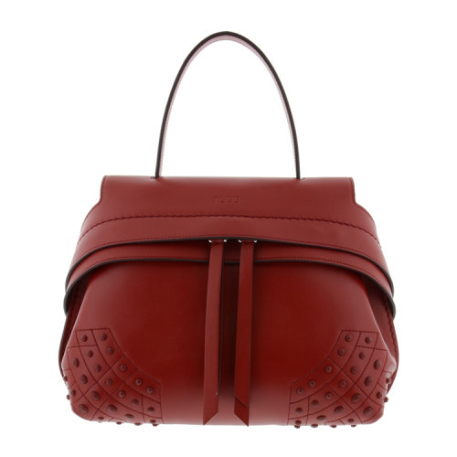 tods/托德斯 女士橡胶钉装饰小牛皮单肩包 br