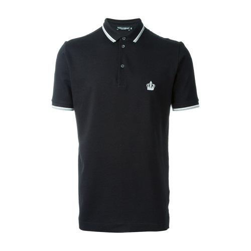 dolce&gabbana/杜嘉班纳 男士 纯棉 经典皇冠绣花 短袖t恤 al