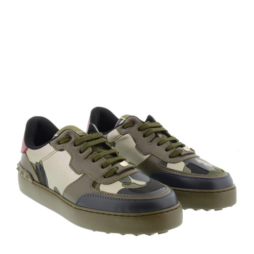 valentino/华伦天奴 女士迷彩印花拼接设计织物运动鞋 br