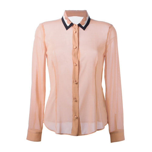 red valentino/red valentino 女士 真丝 时尚波浪领 衬衫 al