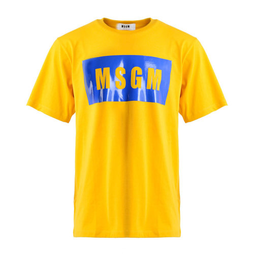msgm/msgm 男士 纯棉 logo字母印花 t恤 zi