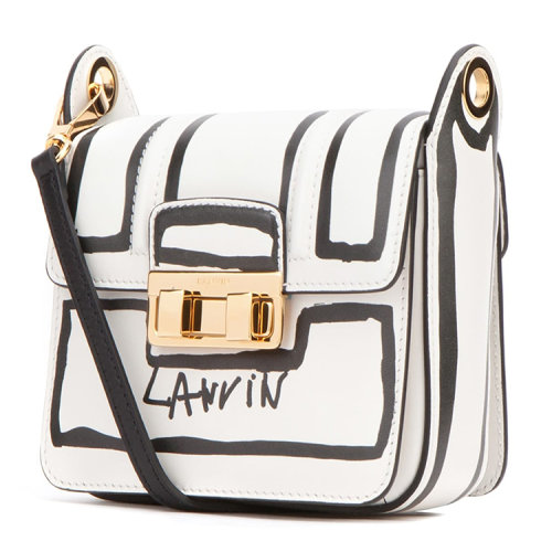 lanvin/浪凡 女士 小牛皮 印花 金属装饰 单肩包 ge(迪丽热巴同款)