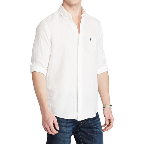 ralph lauren/拉夫劳伦 男士 logo点缀 长袖 衬衫 121912766