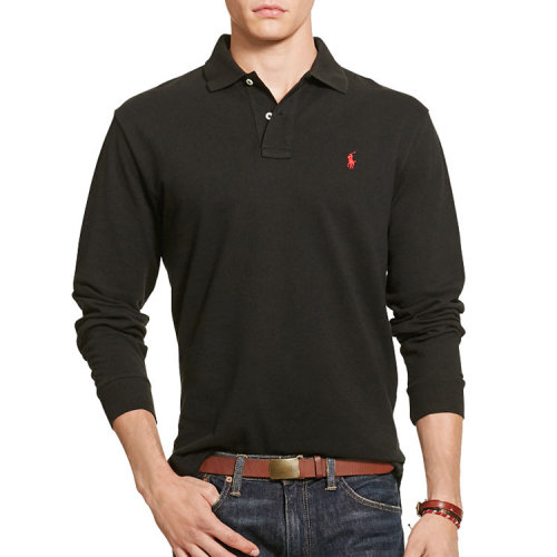 ralph lauren/拉夫劳伦 男士 logo点缀 长袖 polo衫 99308606