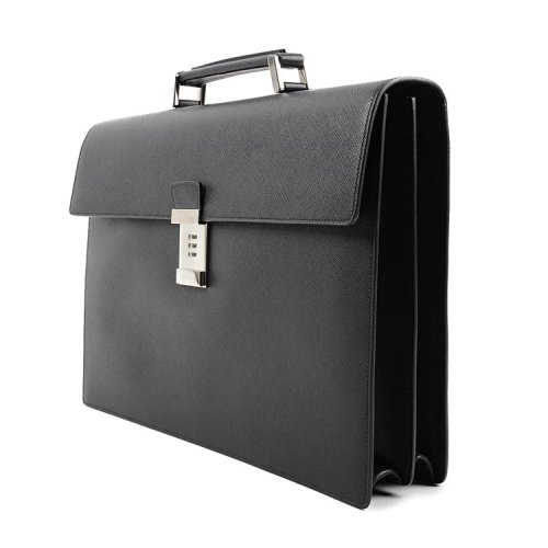 prada/普拉达 男士 小牛皮 密码锁装饰 公文包 sp