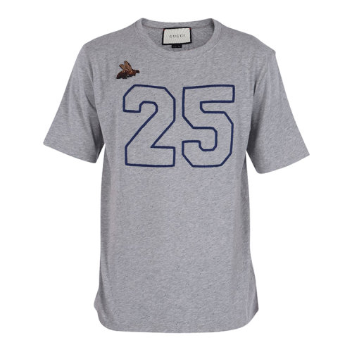 gucci/古驰 女士25数字印花蜜蜂刺绣纯棉短袖t恤 br