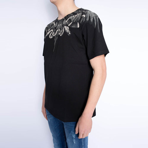 marcelo burlon/marcelo burlon 男士 纯棉 经典蛇印花 短袖t恤 ve