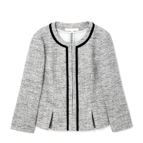 natural beauty 2016ss 女士棉混纺混色长袖圆领外套 0186150411