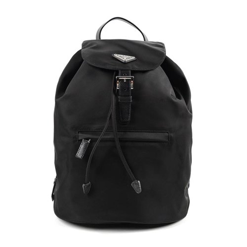 【包邮包税】[16秋冬]prada/普拉达 女士 真皮 针扣装饰 双肩包 sp