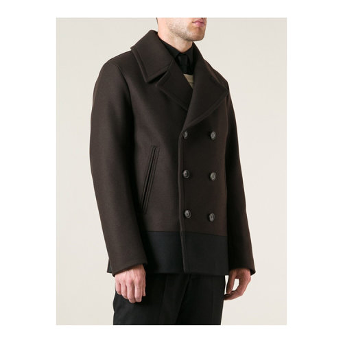 gucci古驰男士羊毛时尚双排扣大衣al