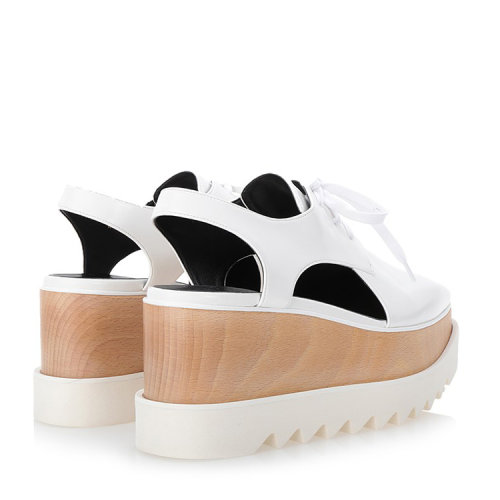 stella mccartney/斯特拉·麦卡特尼 女士 皮革 个性厚底 中跟鞋 al