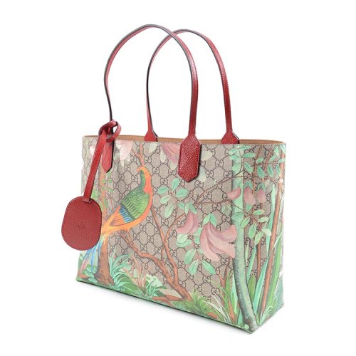 gucci/古驰 女士鸟语花香图案印花真皮单肩包 sp